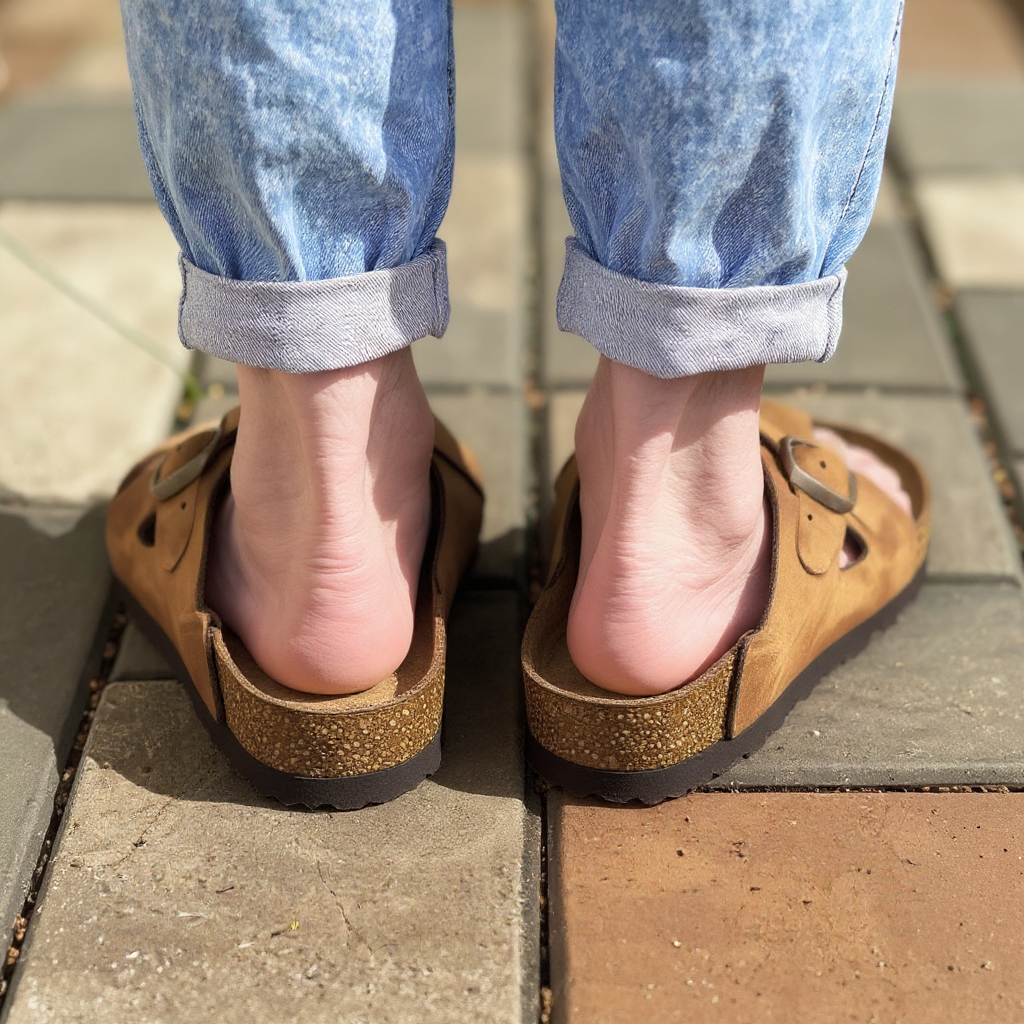 Tan Leather Ebony Ease Comfort Slippers with Buckle - Summer 2024  Casual Shoes Collection