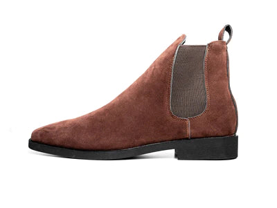Brown Suede Leather Astorga Toecap Chelsea Boots - Summer 2024 Collection