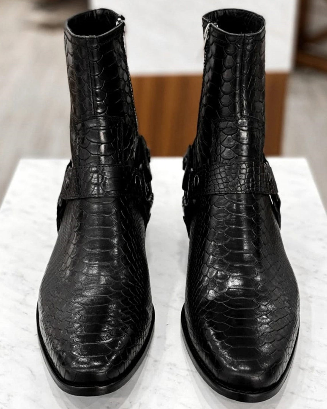 Brown Leather Slip On Chelsea Boots – Costoso Italiano