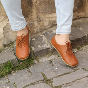 Tan Leather Divino Barefoot Sneakers