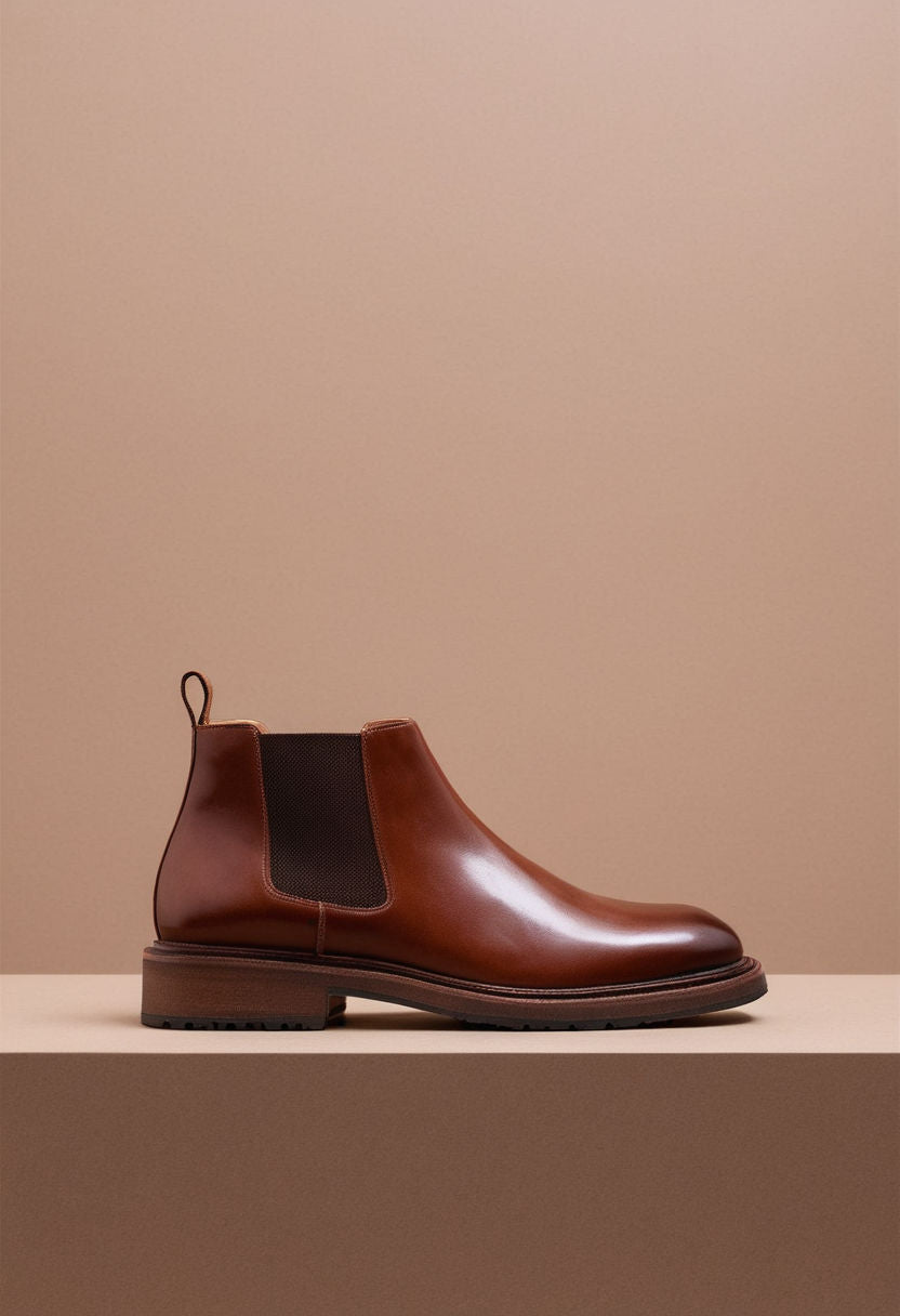 Brown Leather Grayson Chelsea Boot