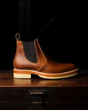 Tan Suede Leather Ferneto Chunky Chelsea Boots