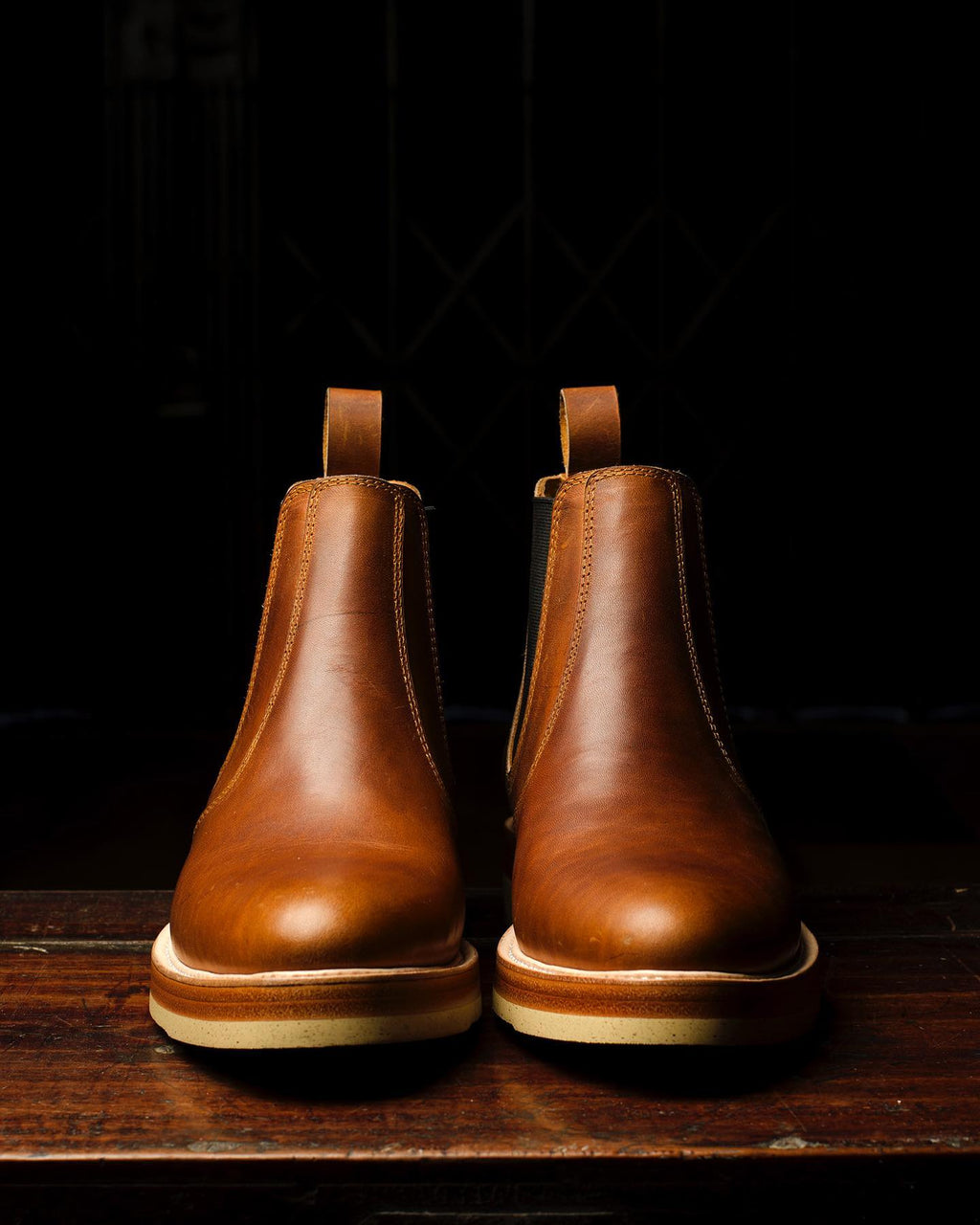Tan Suede Leather Ferneto Chunky Chelsea Boots