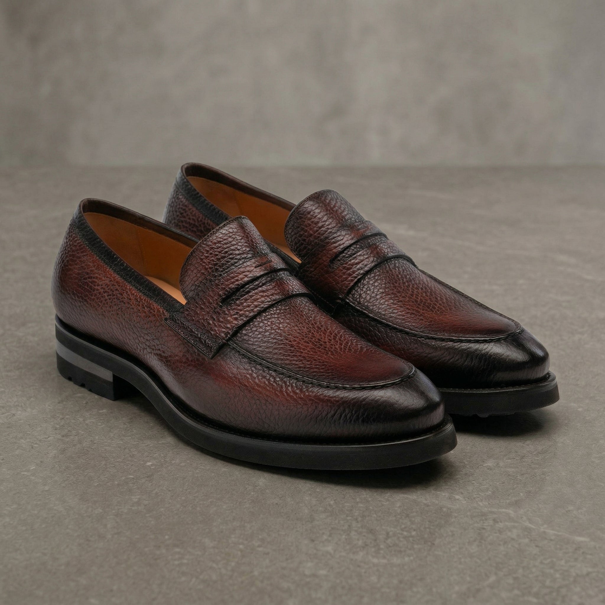 Brown Leather Montreal Chunky Loafers - Casual Shoes Collection