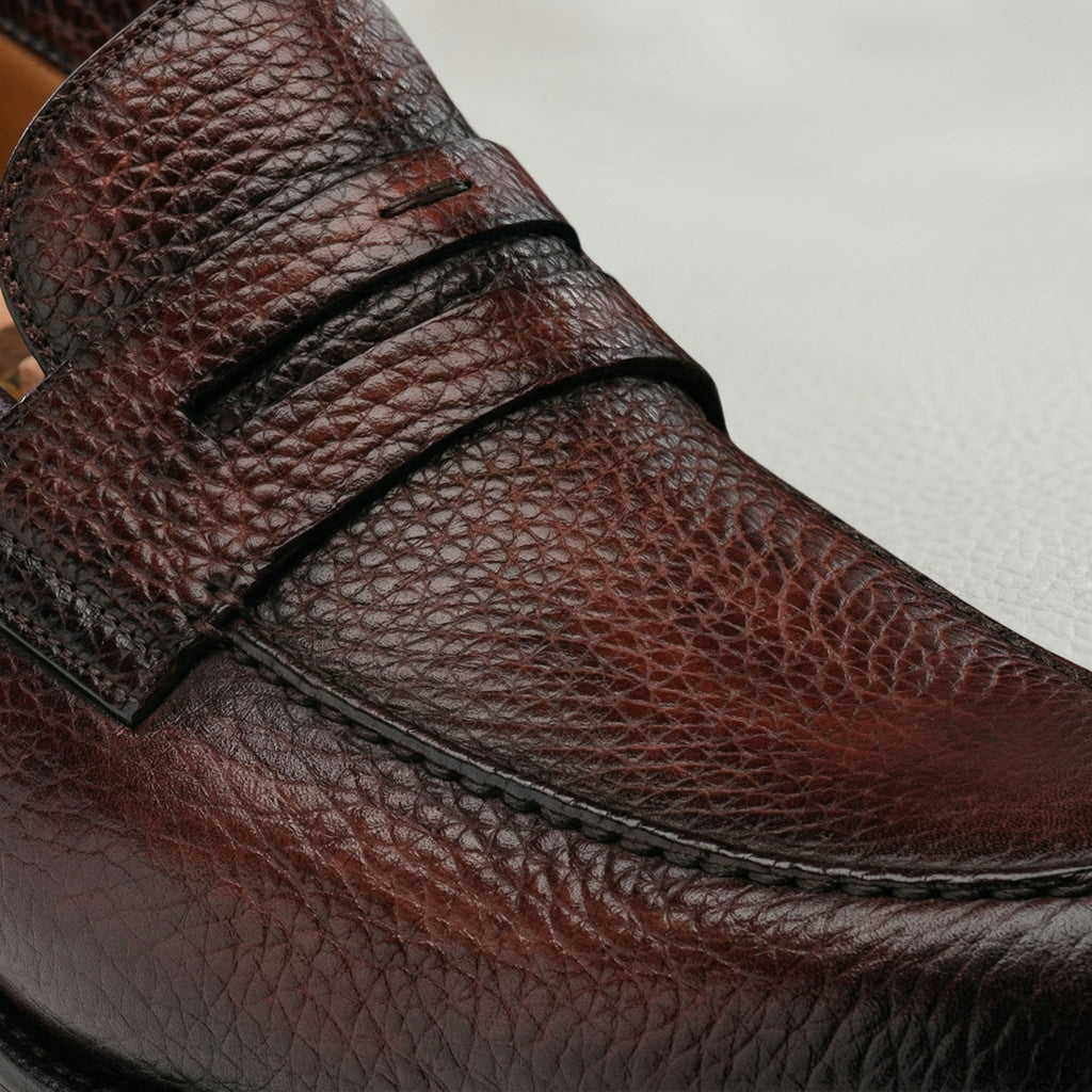 Flat Feet Shoes - Brown Leather Montreal Chunky Loafers with Arch Support