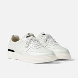 White Leather Intimo With White Sole Sneakers