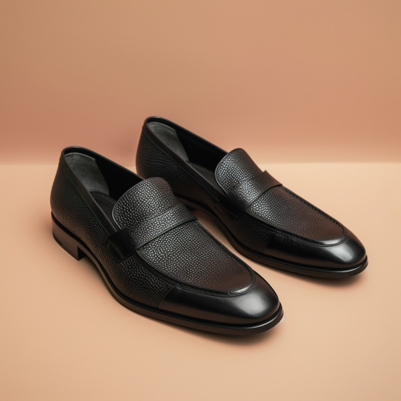 Black Gideon Slip On Unlined Loafers - Comfort First Edition