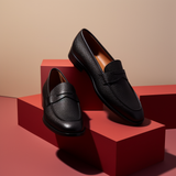 Black Eislin Penny Unlined Loafers - Comfort First Edition