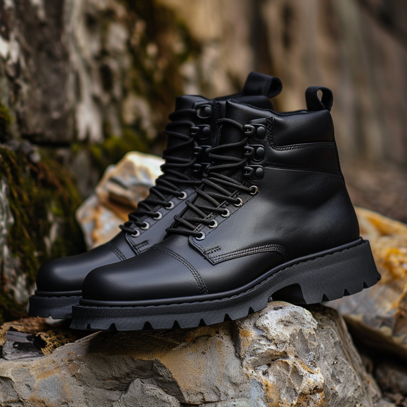 Black  Leather Raven Ridge  Hiking and Trekking Boots - SUMMER 2024 COLLECTION