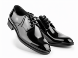 Black Leather Wheatfield Oxford with Pointed Toe Cap - Summer 2024 Collection