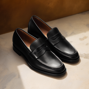 Black Persephone Slip On Unlined Loafers