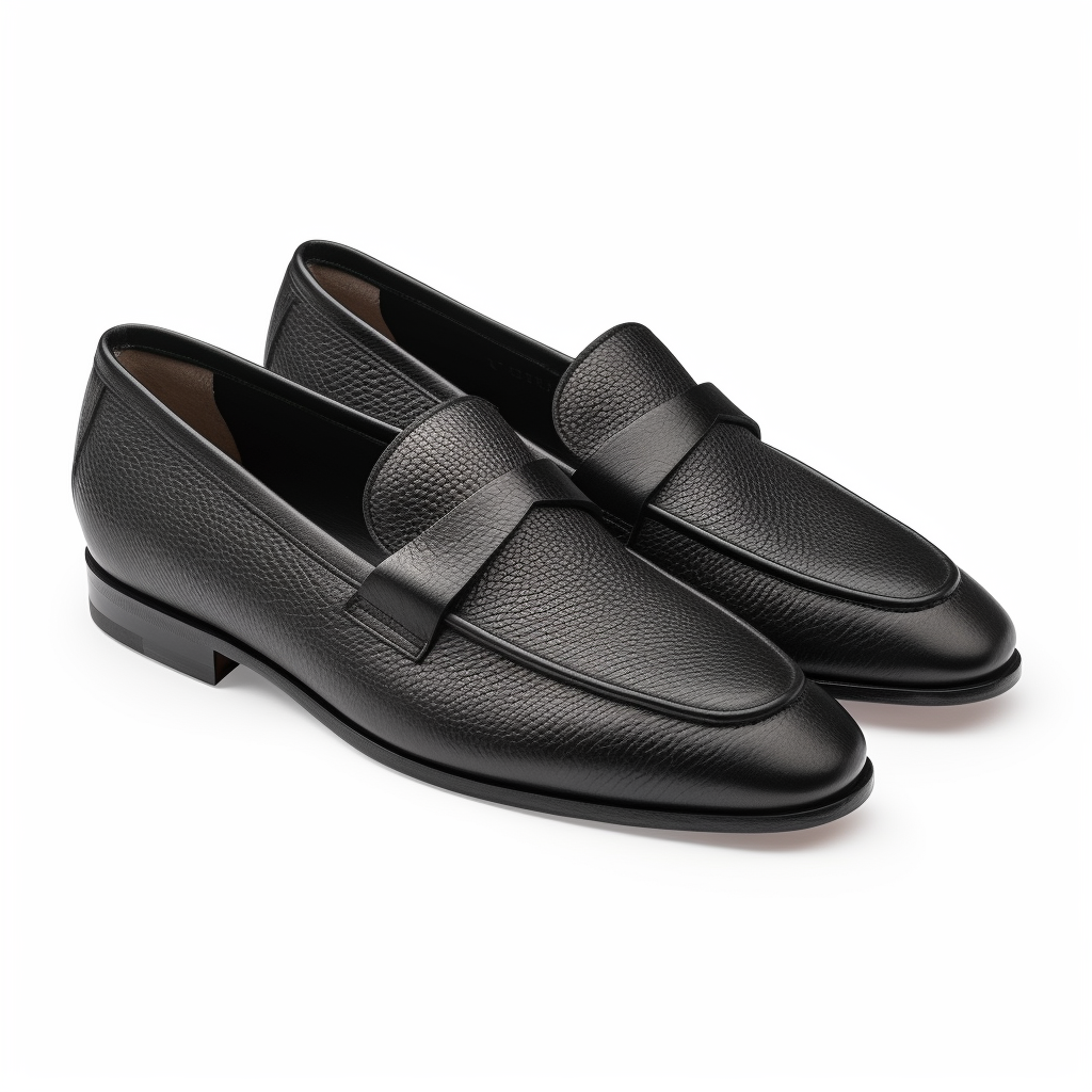 Black Leather Lucian Slip On Unlined Loafers - Comfort First Edition -  Casual Shoes Collection