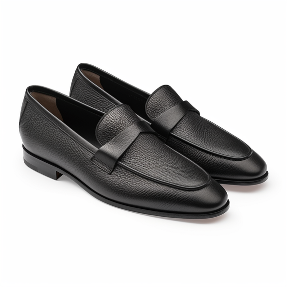 Black Lucian Slip On Unlined Loafers - Comfort First Edition