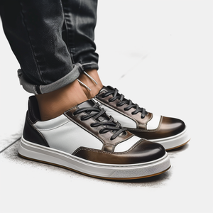Brown & White Sneaker Arctic Glide With White Sole - Summer 2024 Collection
