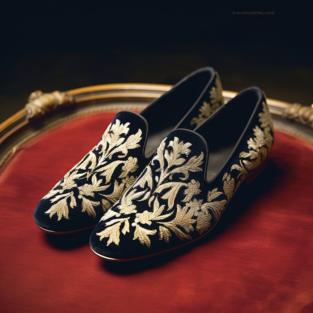 Black Velvet Embroidery Work Peshawari Loafers | Wedding Shoes for Groom | Shoes for Haldi Mehendi Sangeet