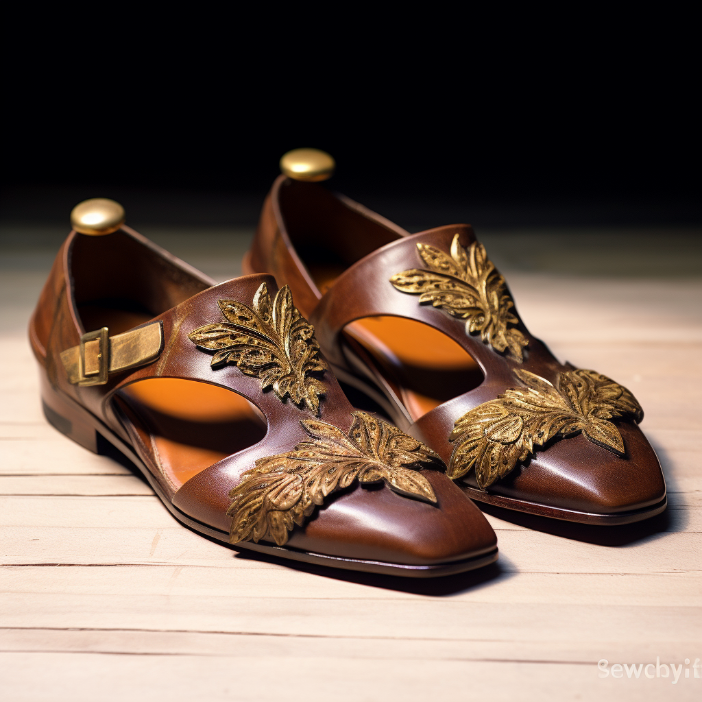 Burgundy Leather Hand Work Zardozi Peshawari Loafers | Wedding Shoes for Groom | Shoes for Haldi Mehendi Sangeet