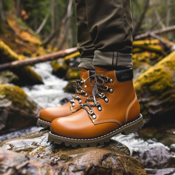 Tan Leather Wilder Warriors Hiking Boot - SUMMER 2024 COLLECTION
