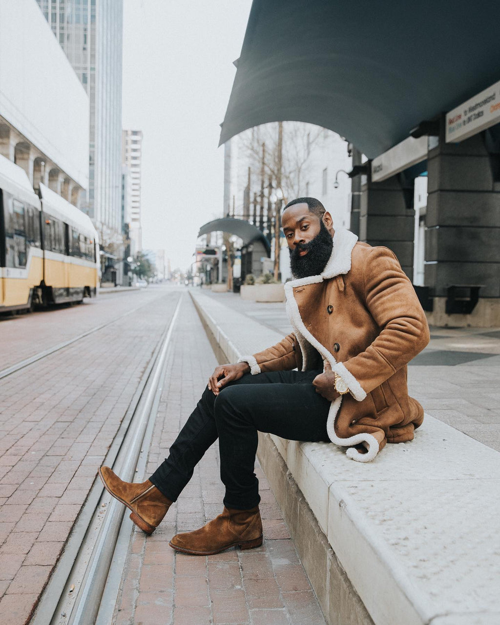 Tan Suede Draven Zipper Boots - AW24