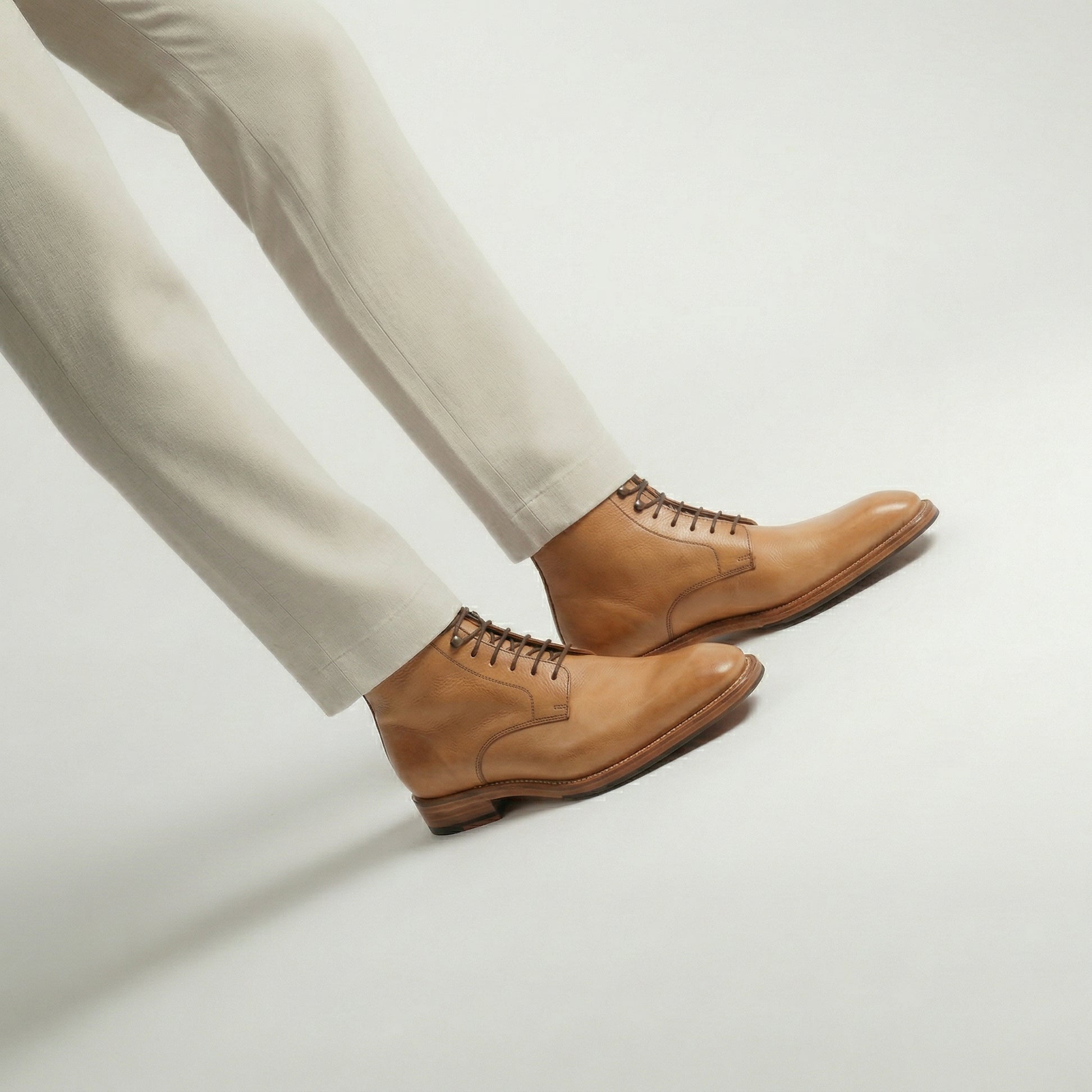 Tan Leather Lucente Derby Boot