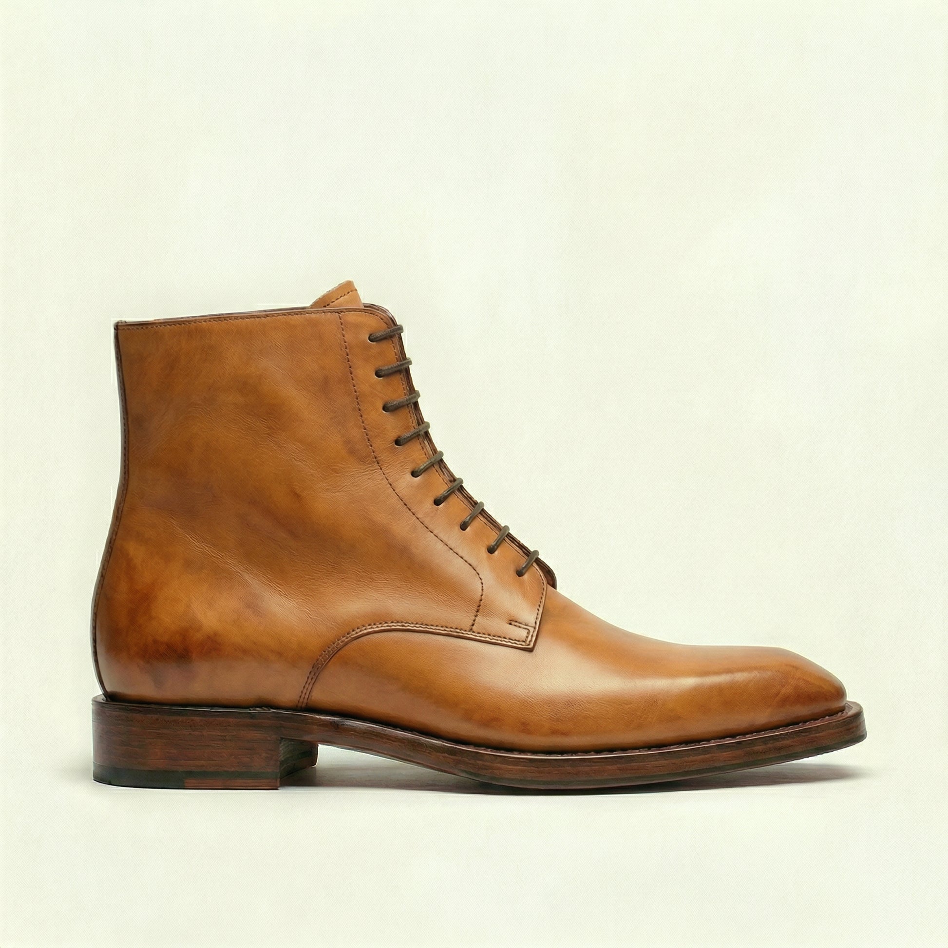 Tan Leather Lucente Derby Boot