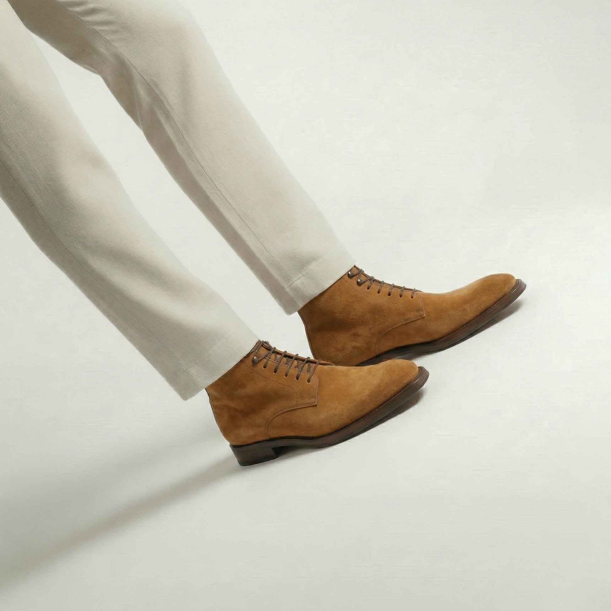 Tan Suede Lucente Derby Boot