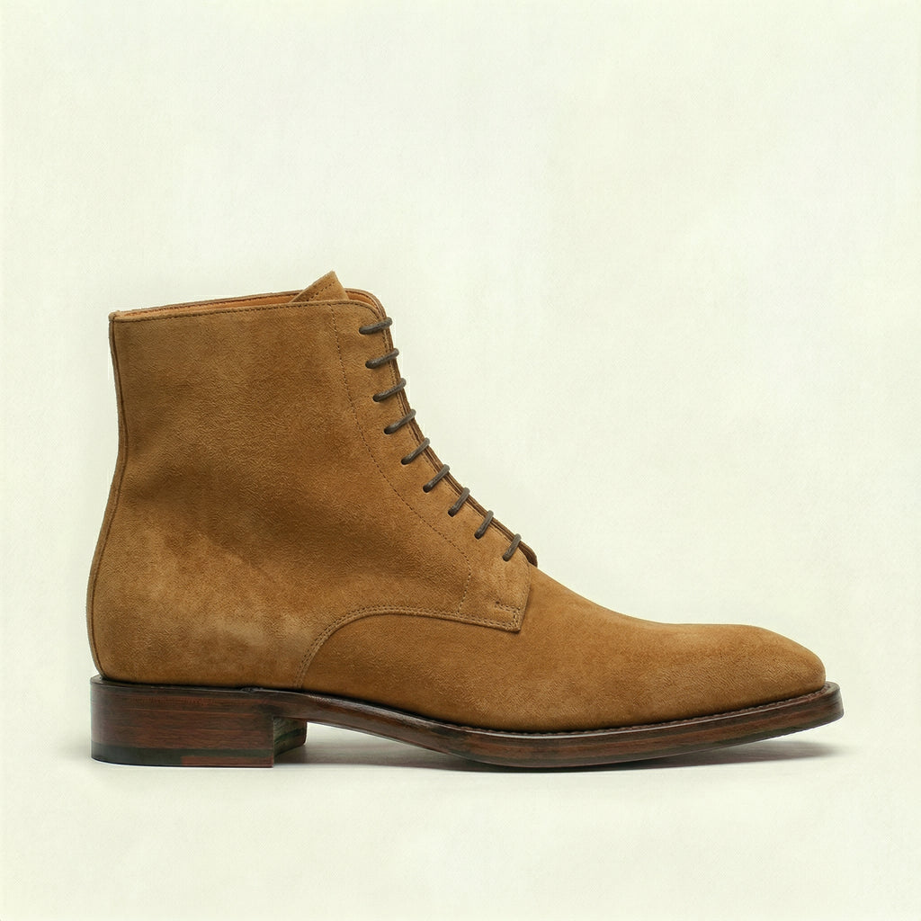 Tan Suede Lucente Derby Boot