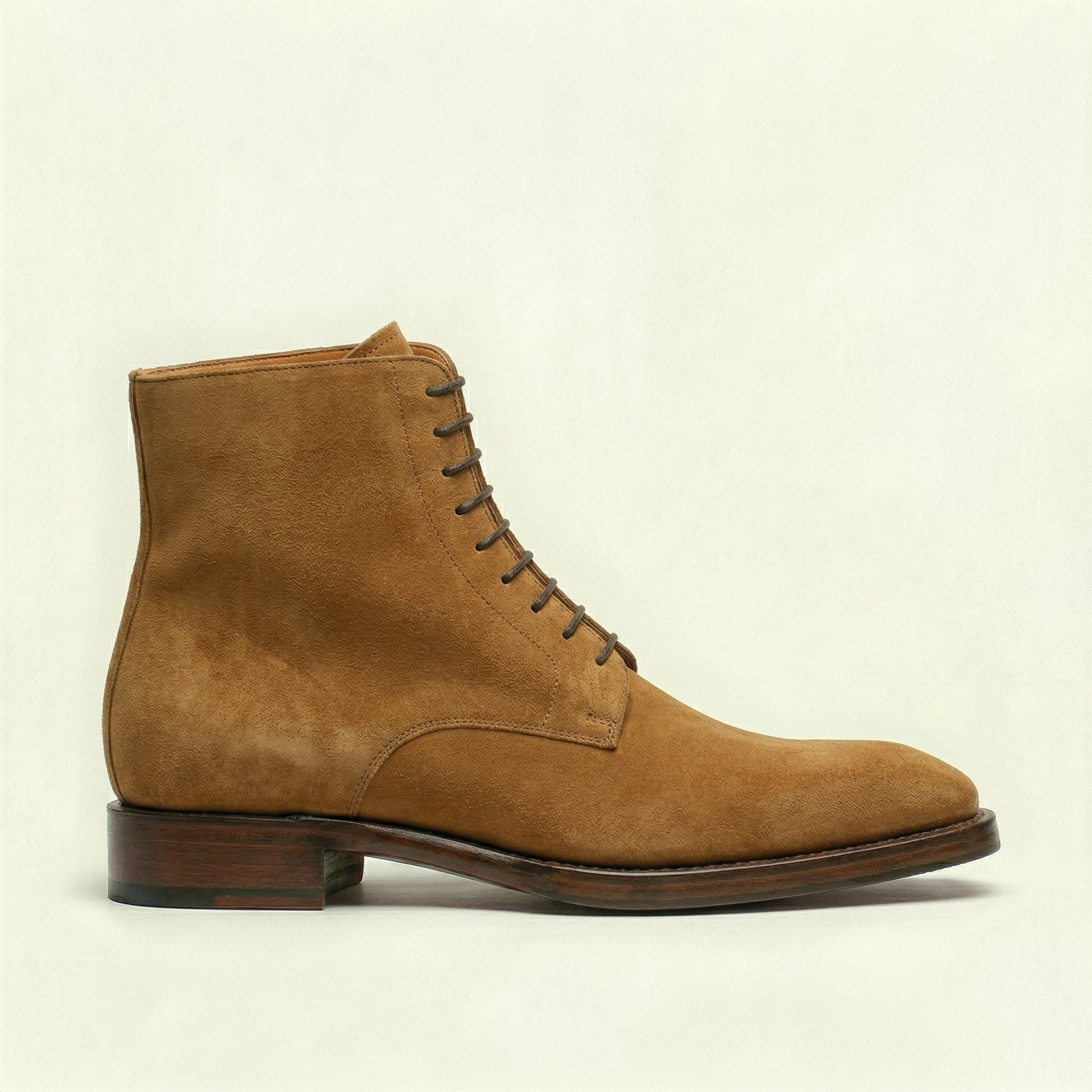 Tan Suede Lucente Derby Boot