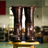 Tan Leather Noble Navigator Slip On Long Jodhpur Boots - Summer 2024 Collection