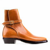 Tan Leather Hamlets Slip-on Boots
