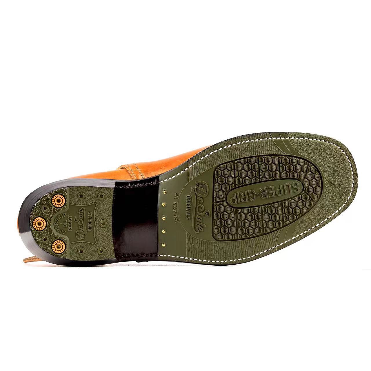 Tan Leather Hamlets Slip-on Boots