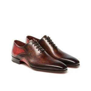 Red & Brown Leather Cobar Oxfords Shoes