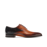 Flat Feet Shoes - Black & Tan Leather Bowral Oxfords Shoes with Arch Support