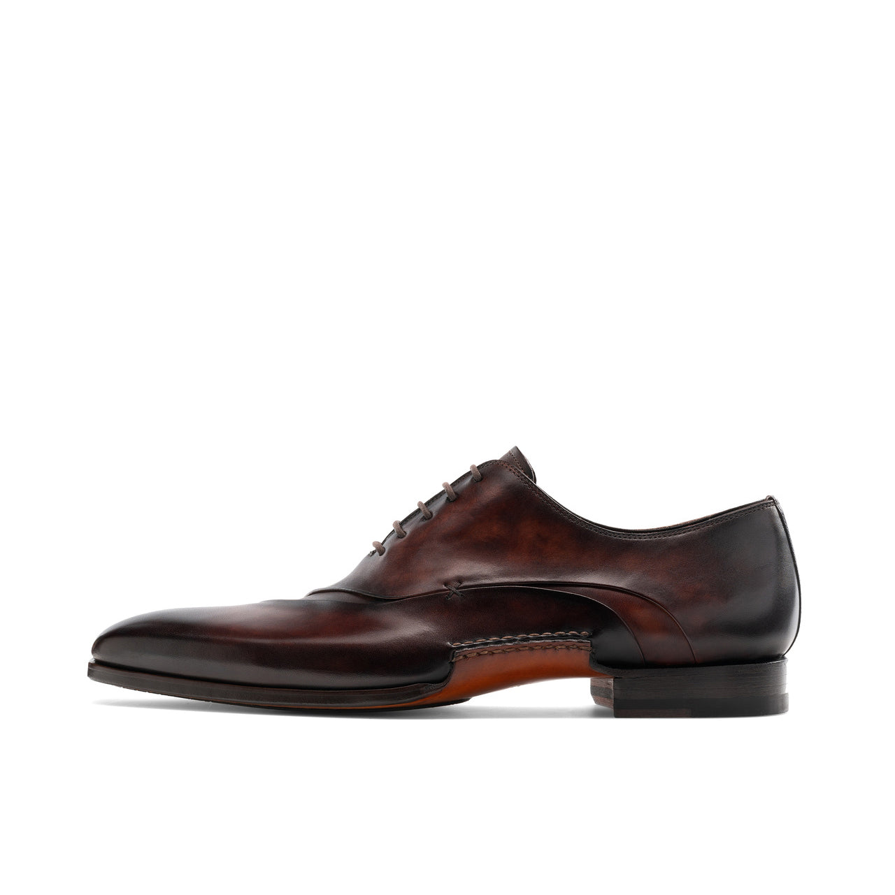 Height Increasing Brown Leather Coonamble Oxfords Shoes