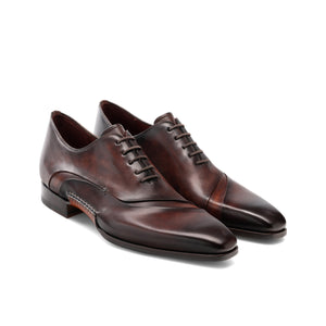 Height Increasing Brown Leather Coonamble Oxfords Shoes