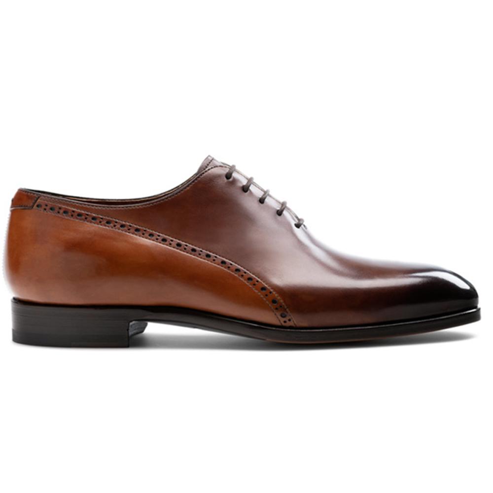 Flat Feet Shoes - Brown & Tan Leather Darien Brogue Oxfords with Arch Support