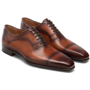 Brown Leather Crofton Brogue Oxfords