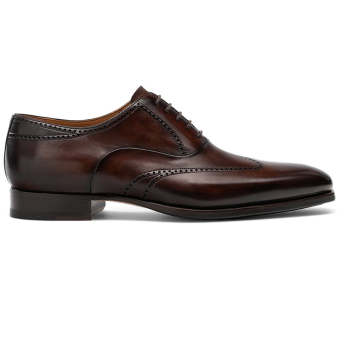 Height Increasing Brown Leather Selsdon Brogue Oxfords