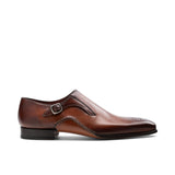 Flat Feet Shoes - Brown Leather Victoria Monk Straps Shoes with Arch Support
