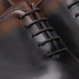 Height Increasing Black & Brown Leather Tasmania Oxfords