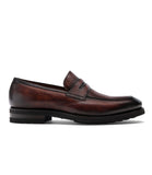 Flat Feet Shoes - Brown Leather Montreal Chunky Loafers with Arch Support