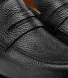 Black Leather Joliette Loafers