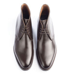 Height Increasing Brown Leather Exeter Lace Up Chukka Boots