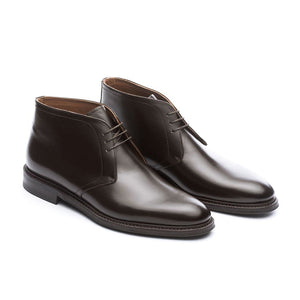 Brown Leather Exeter Lace Up Chukka Boots