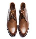 Flat Feet Shoes - Tan Leather Fenland Lace Up Chukka Boots with Arch Support