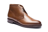 Height Increasing Tan Leather Fenland Lace Up Chukka Boots