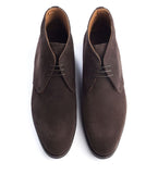 Height Increasing Brown Suede Fenland Lace Up Chukka Boots