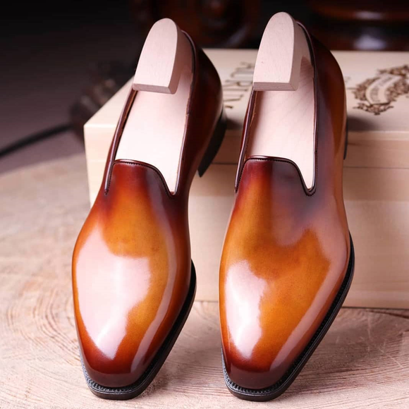 Tan Leather Leon Loafers