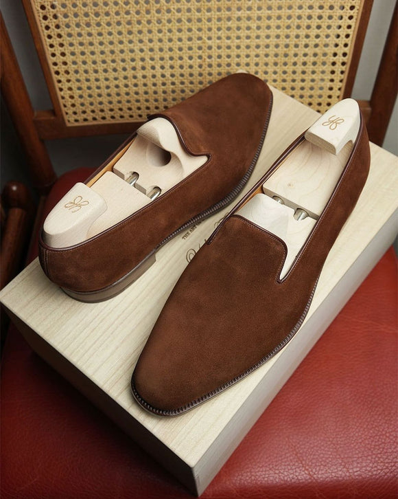 Brown Leather Rhiannon Loafers
