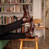 Brown Leather Cowra Chelsea Boots