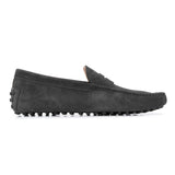 Grey Suede Alcalde Penny Driving Loafers